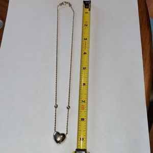 Italian Silver Heart Necklace